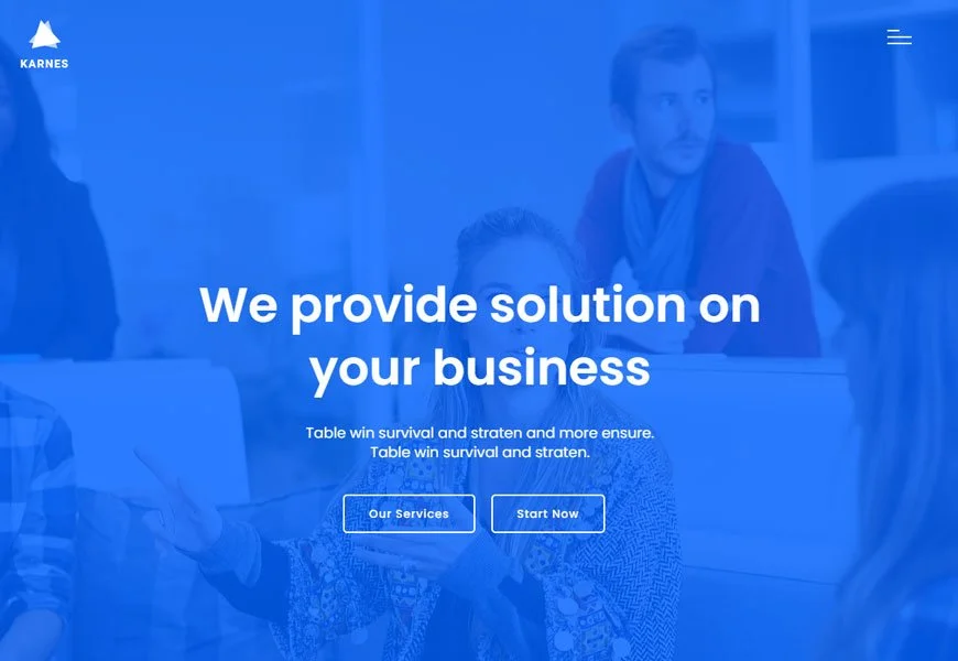 șablon de site web de consultanță financiară și de afaceri
