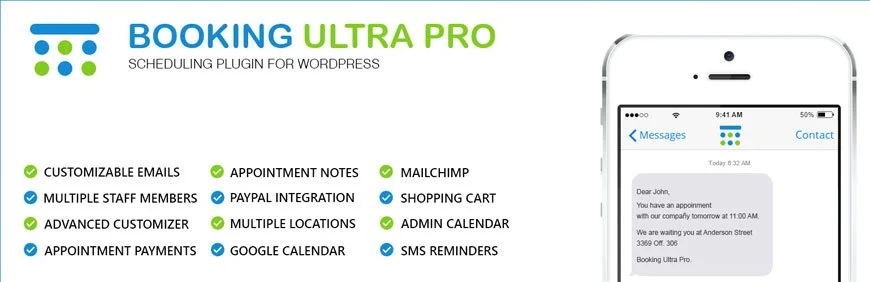 Booking Ultra Pro es un complemento de reserva multipropósito