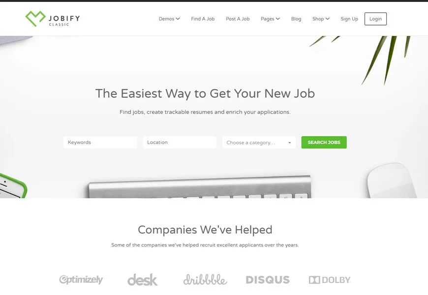 Jobify - cea mai bună temă WordPress pentru panoul de muncă