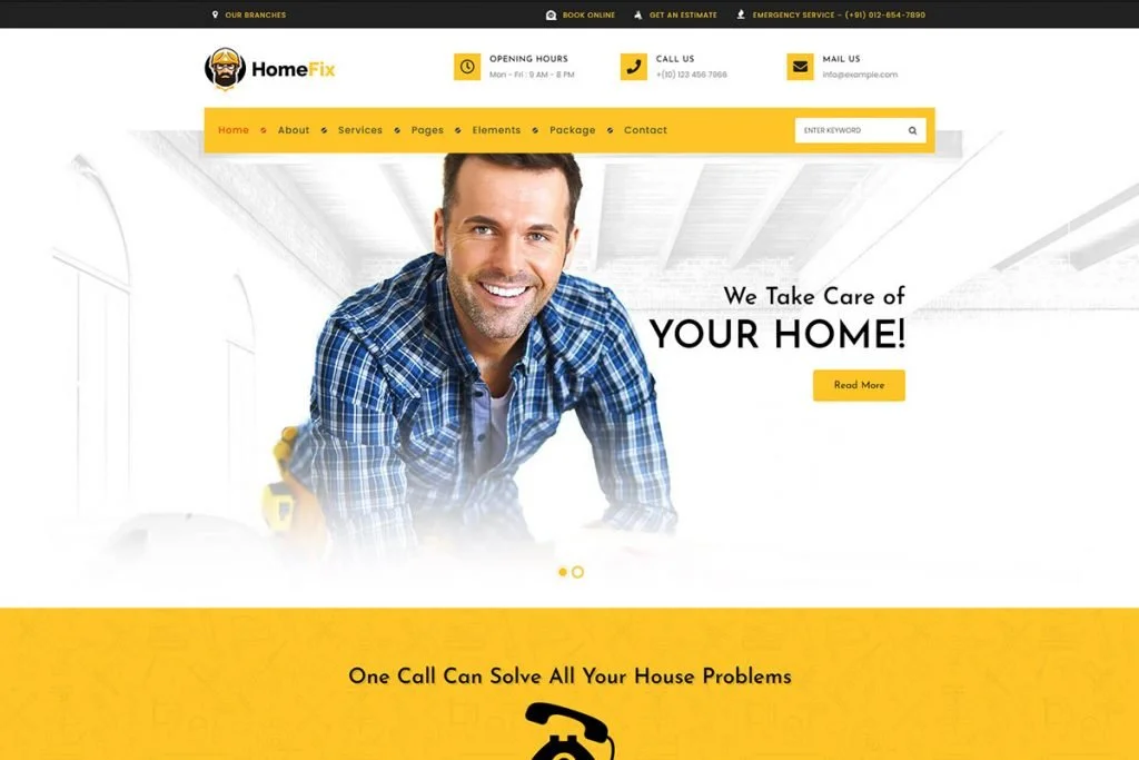 Homefix - tema WordPress pencari layanan