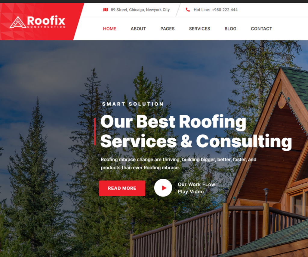 Roofix - Tema WordPress Atap