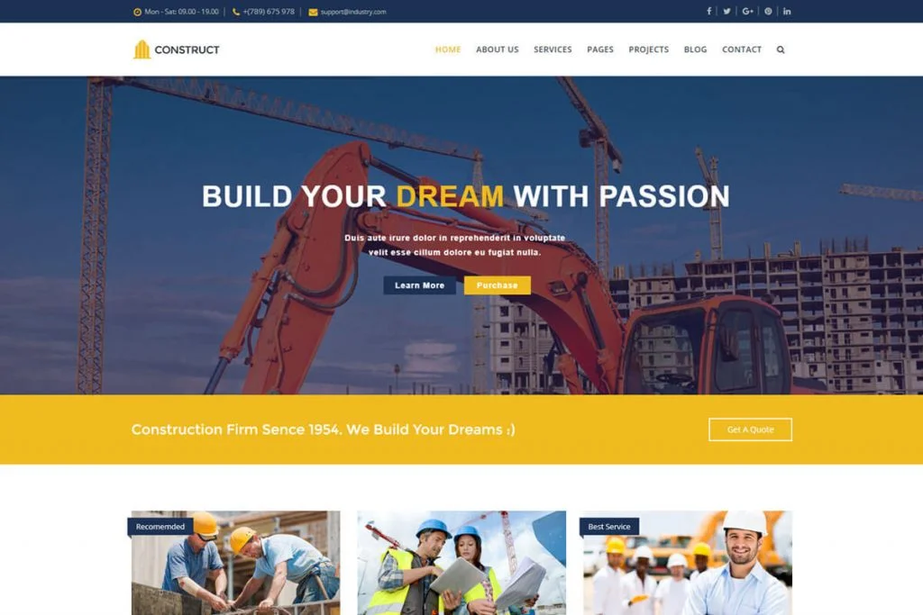 construir plantillas html de sitios web