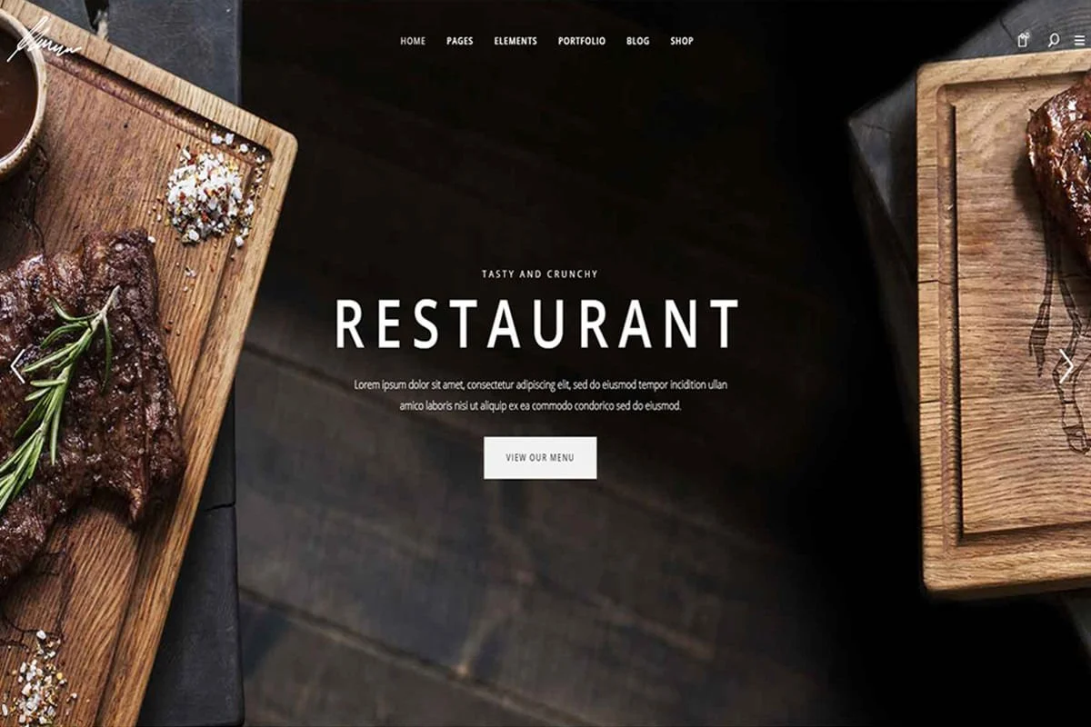 Tema WordPress de restaurant savuros