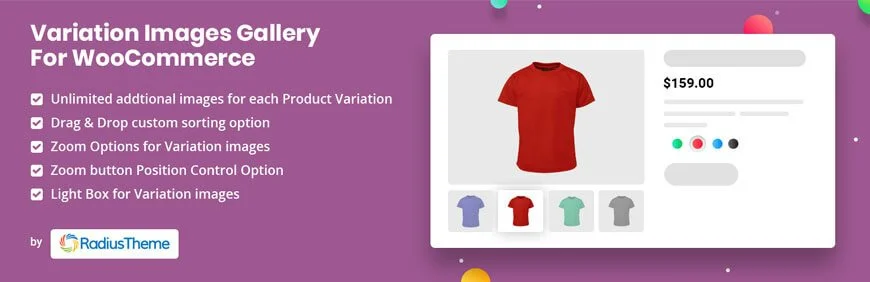 Woocommerce Images de variation supplémentaires