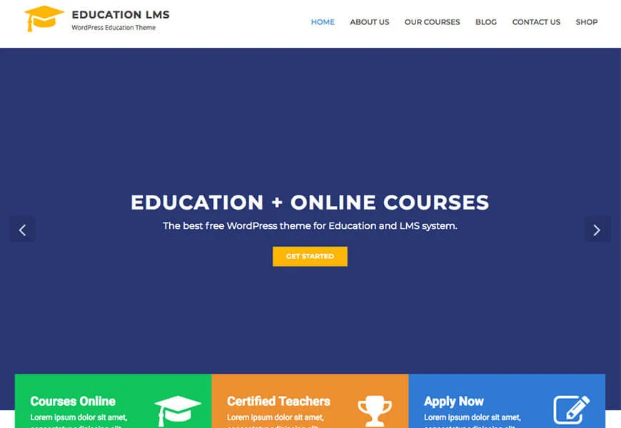 temi wordpress gratuiti per il sito web delle scuole a tema lms per l'istruzione