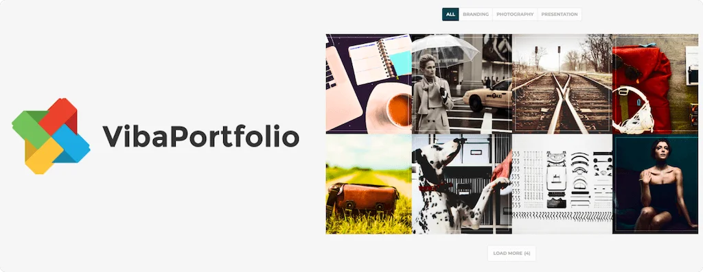 Le portefeuille de Viba est un autre des meilleurs plugins de portefeuille wordpress