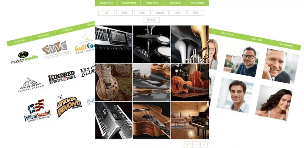 Plugins de portefeuille WordPress GridKit