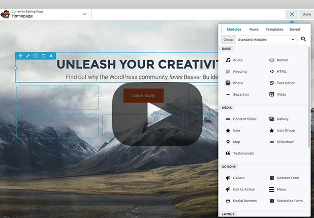 wordpress 頁面構建器