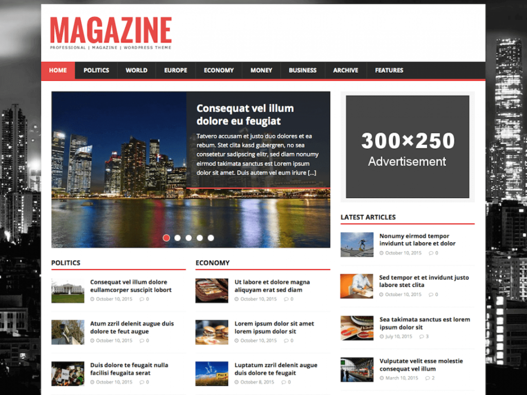 MH Magazine Lite: Tema da revista WordPress