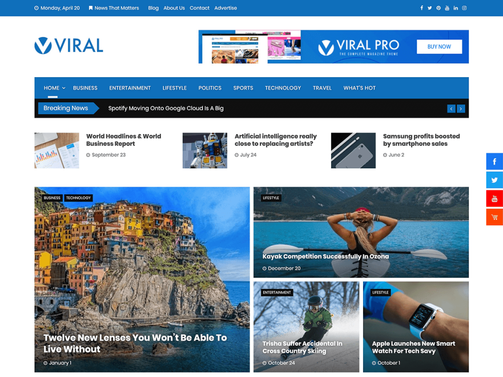 Temas gratuitos de revista WordPress