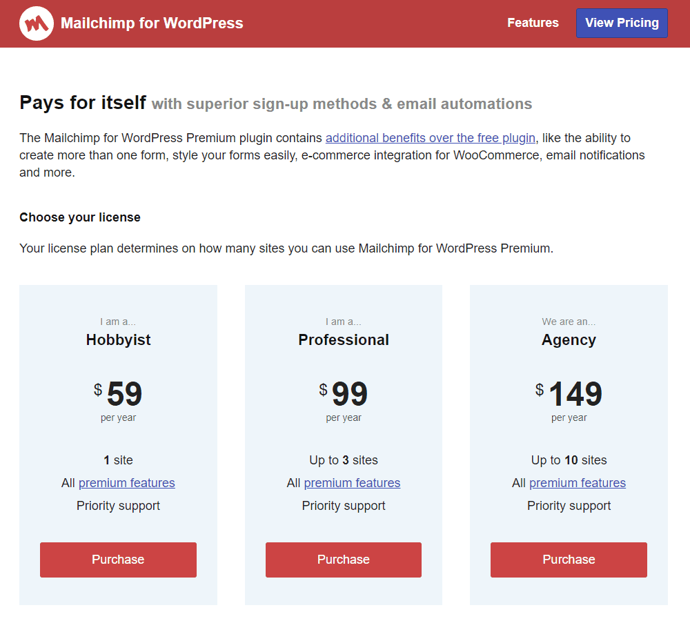 Harga MC4WP