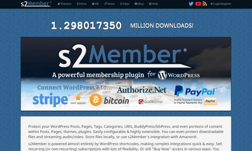 s2Member: 최고의 WordPress 멤버십 플러그인