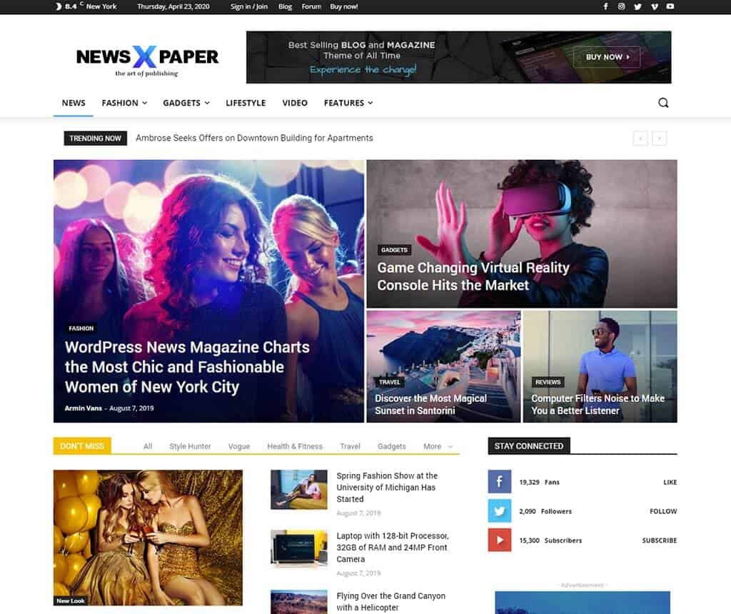 Jornal - Temas WordPress premium para notícias e revistas