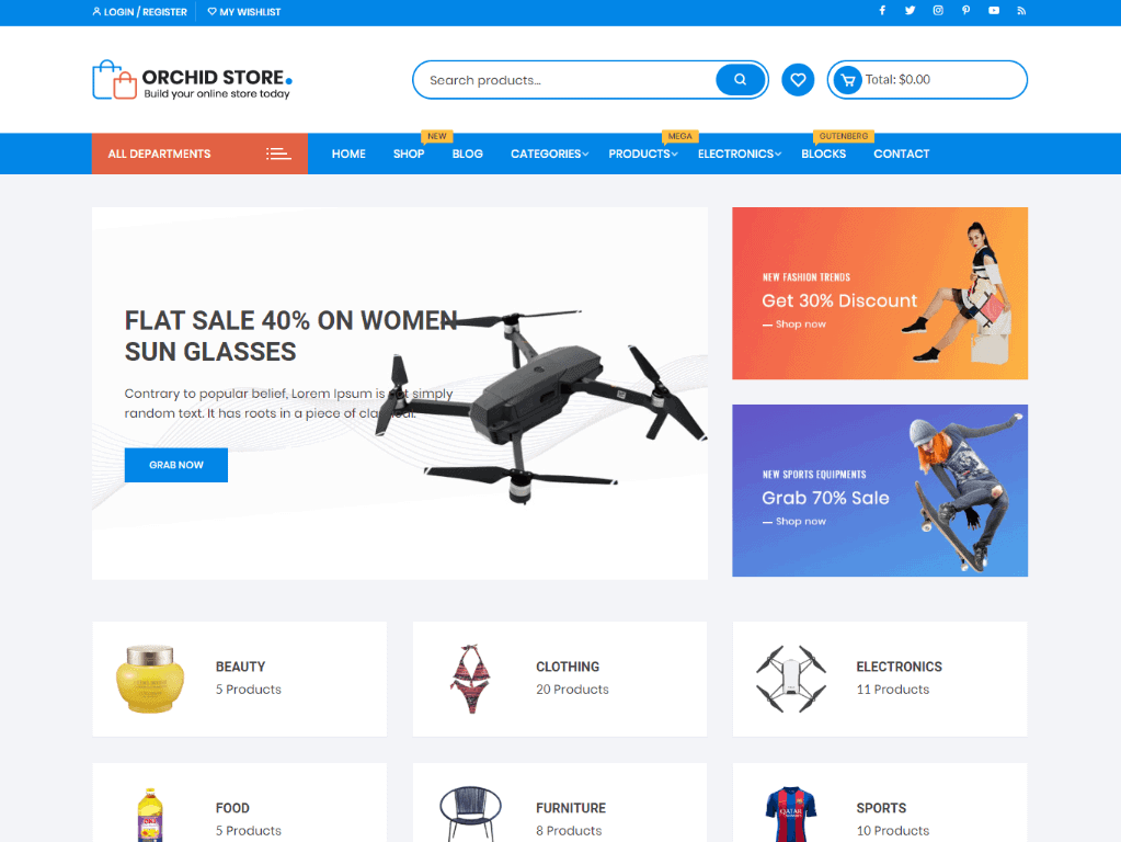 Temi di eCommerce WordPress gratuiti