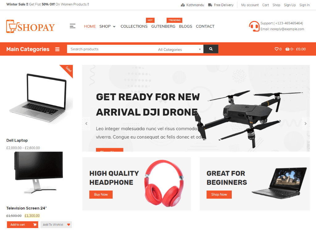 Temi di eCommerce WordPress gratuiti