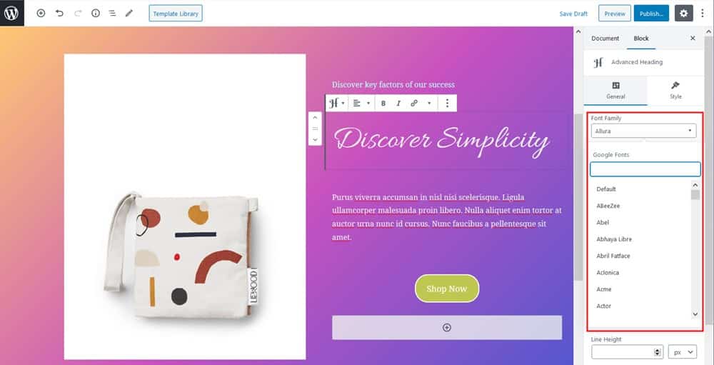 ヒーローのウェブサイトセクションを作成する