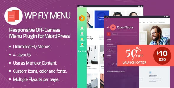 Complementos de menú fuera de lienzo de WordPress