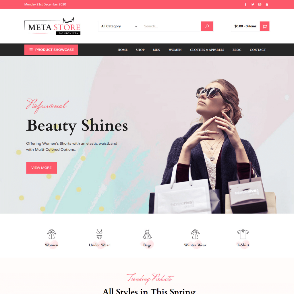 Creați un site de comerț electronic