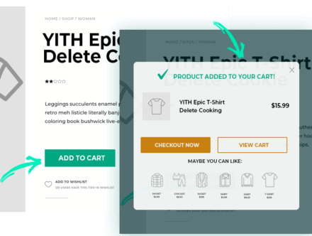 YITH WooCommerce agregado al carrito emergente: las mejores extensiones de mini carrito de WooCommerce