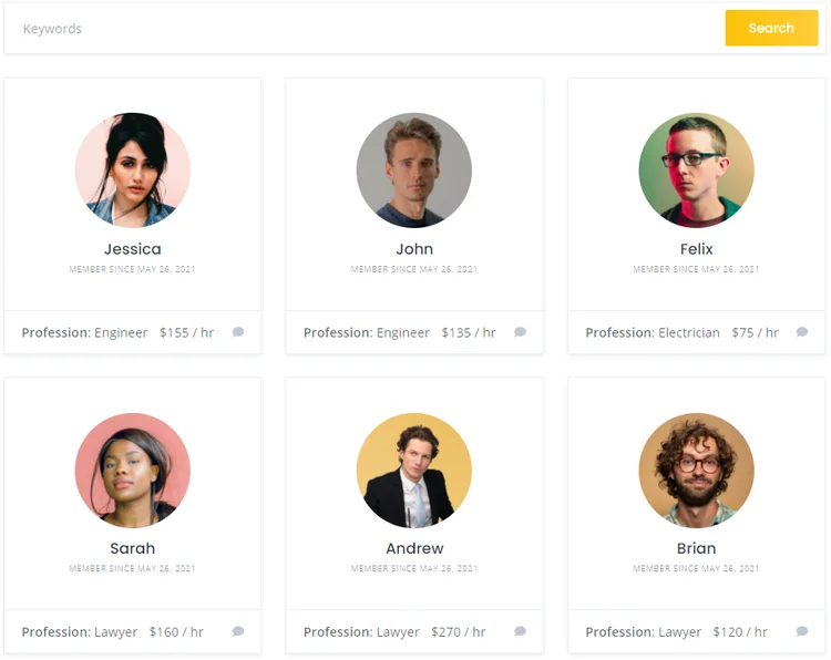 Directorul de membri WordPress