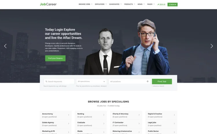 JobCareer WordPress-Theme.