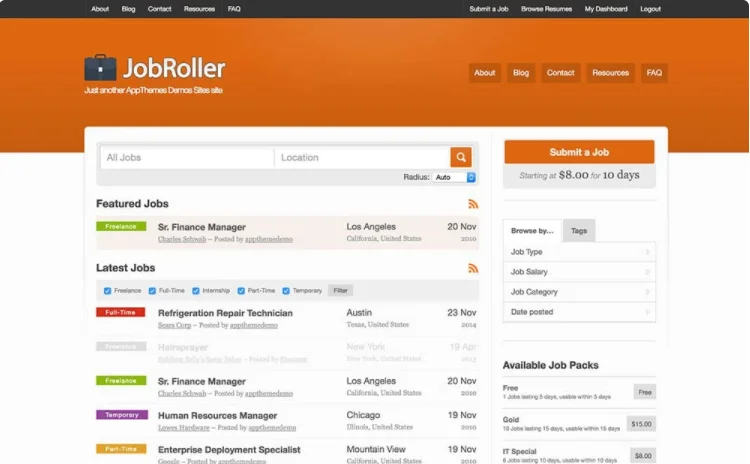 Ein Premium-WordPress-Thema für Jobbörsen.