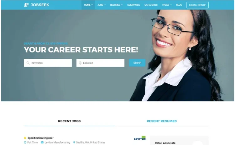 Jobseek WordPress-Theme.