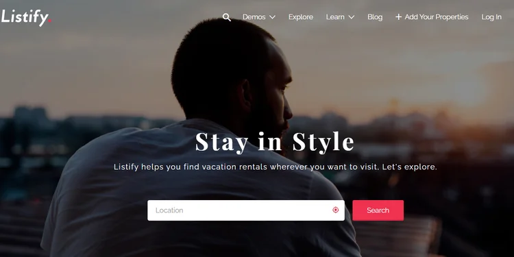 Listify: tema de alquiler de WordPress de múltiples proveedores.
