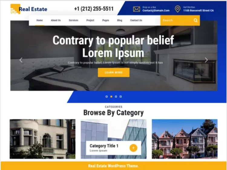 Tema inmobiliario de WordPress.