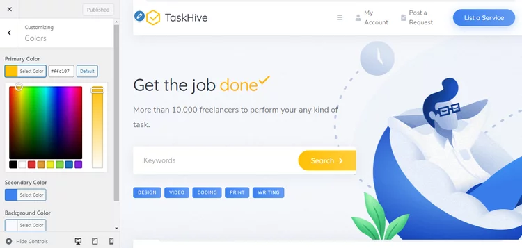 WordPress-Theme-Anpassung.