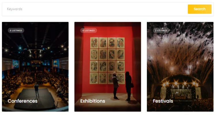 Cree un sitio web de listado de eventos con WordPress.