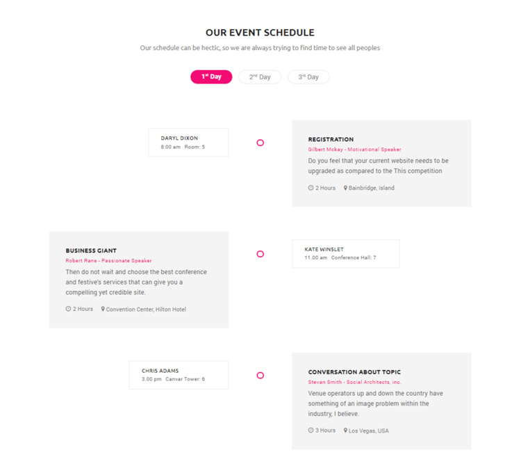 our-event-schedule