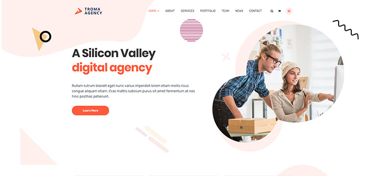 Troma - Tema WordPress para Agencia Digital Creativa
