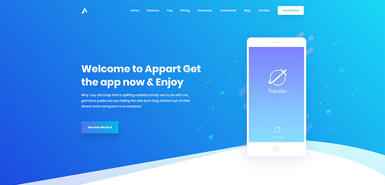 AppArt - Tema creativo de WordPress para aplicaciones, SaaS y software