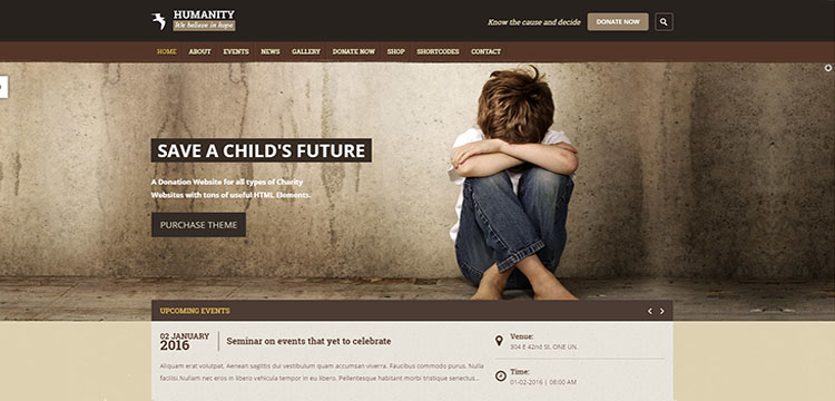 LSM Kemanusiaan | Tema WordPress Amal & LSM