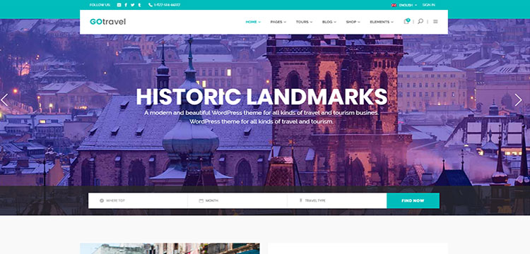 GoTravel - Agencia de viajes y tema turístico