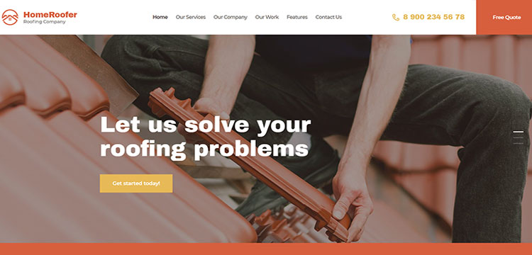HomeRoofer | Acoperișuri Servicii și teme WordPress pentru construcții