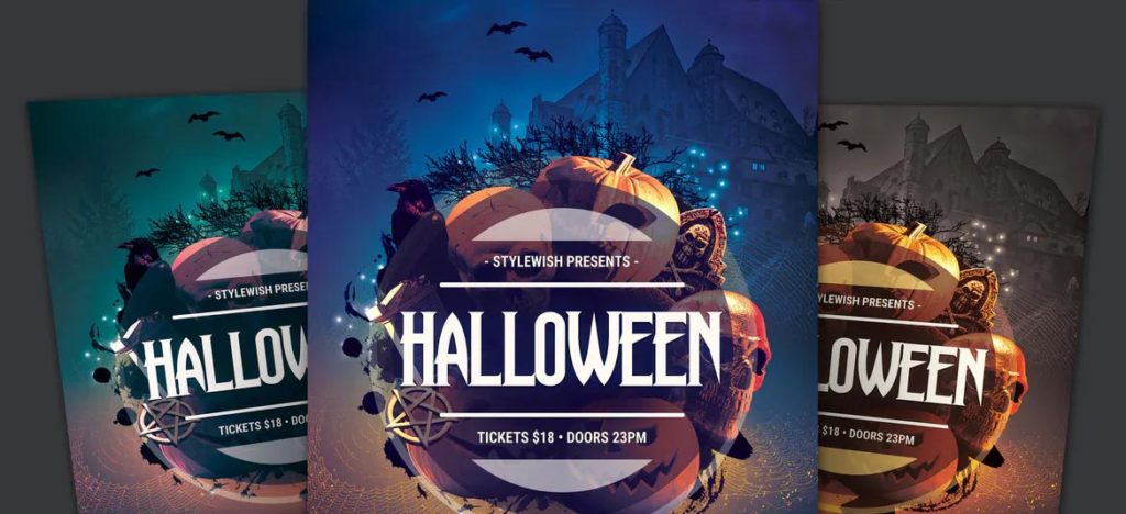ハロウィンチラシテンプレート