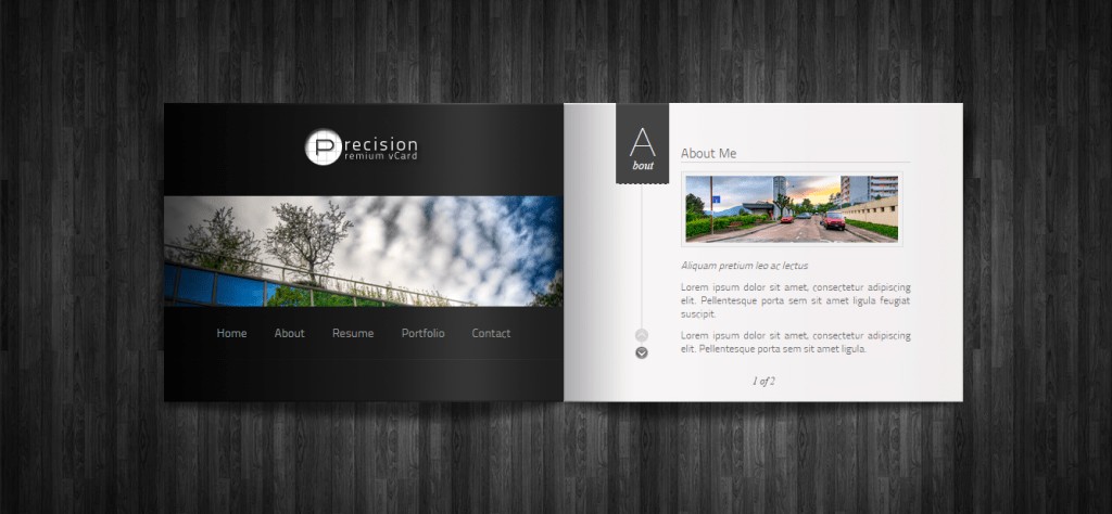 Tema WordPress vCard Premium