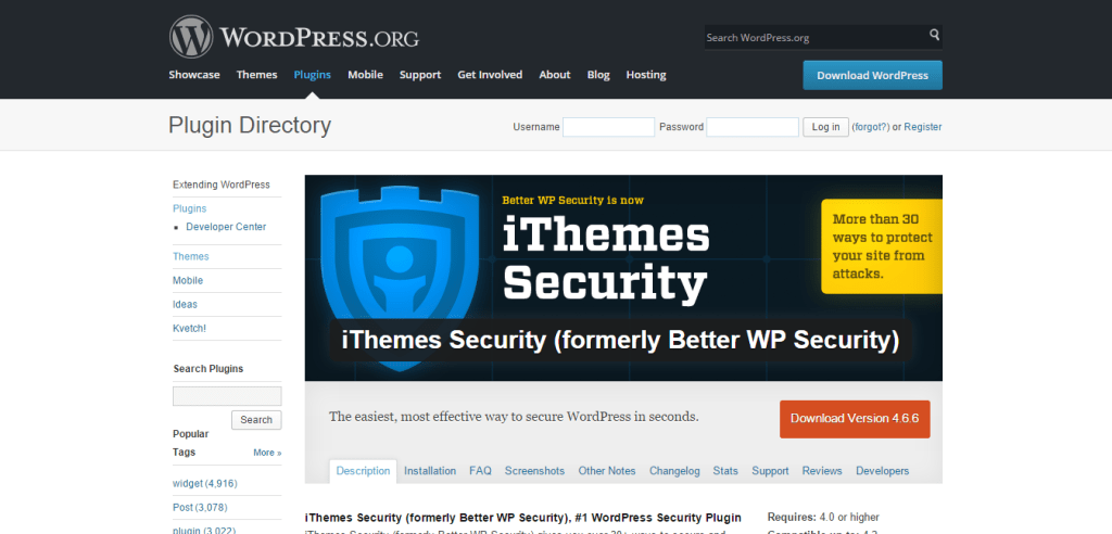 iThemes Security 以前是 Better WP Security