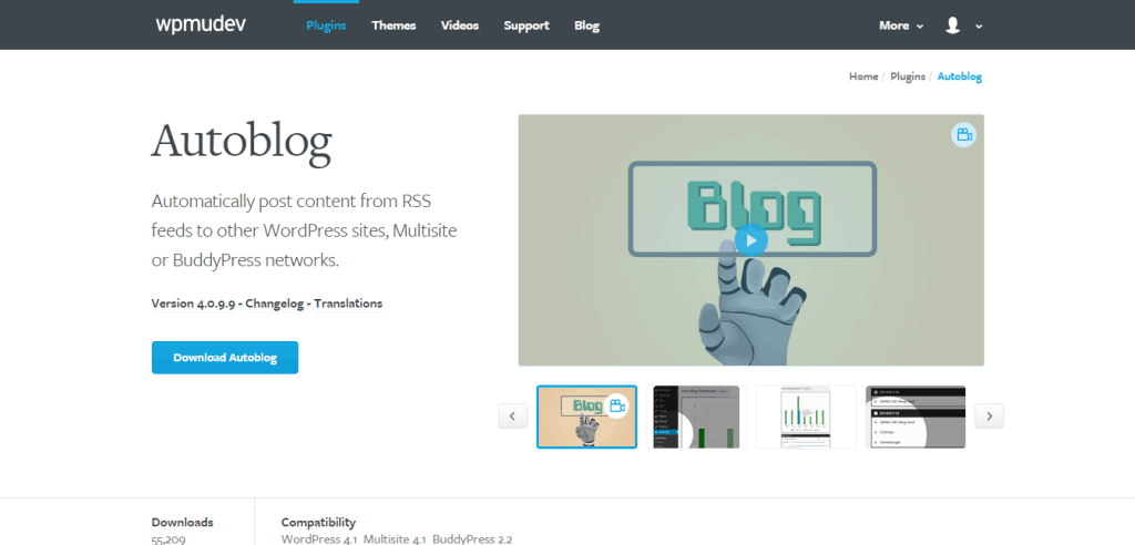 Plugin Autoblog WordPress