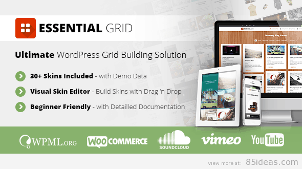 Плагин Essential Grid для WordPress