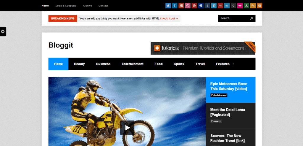 Tema do Bloggit