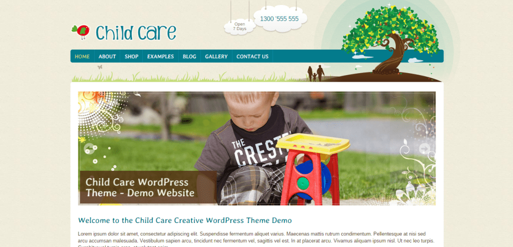 Çocuk Bakımı WordPress Teması
