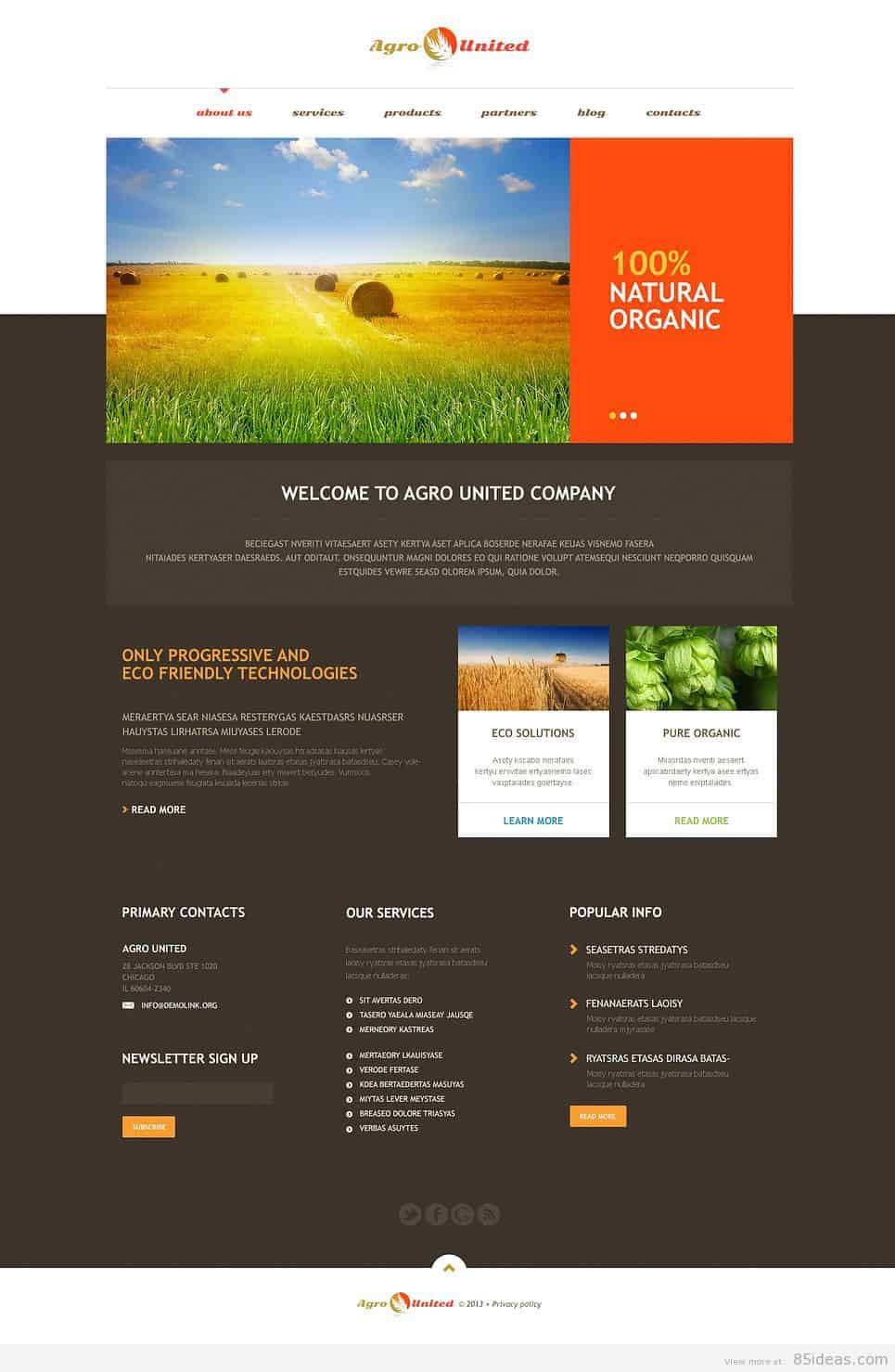 ธีม WordPress เกษตร