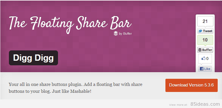 Digg Digg WordPress الإضافات