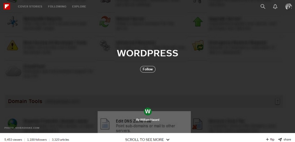 Flipboard 上的 Wordpress 指南