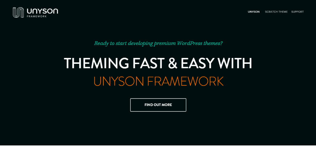 Unyson Framework di Theme Fuse