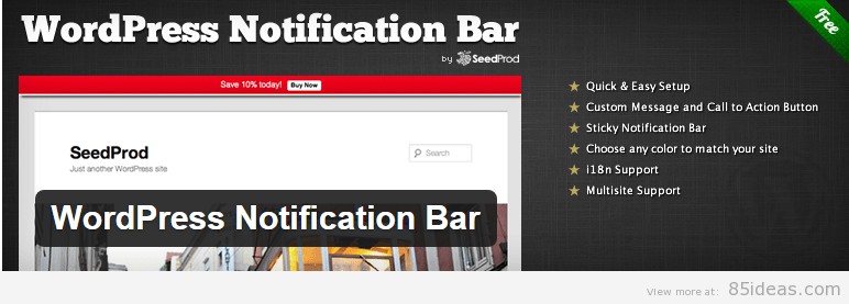 Plugin per la barra delle notifiche di WordPress