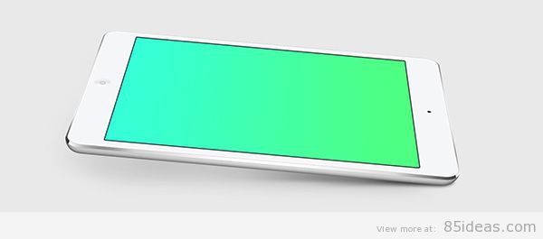 Mockup gratuito per iPad Mini PSD